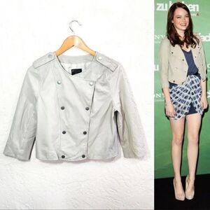 Joie womans lamb leather jacket medium silk lined BoxL
